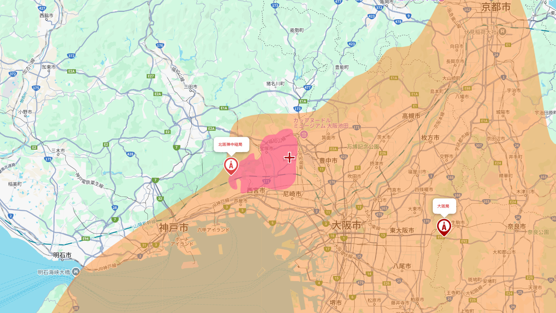 伊丹市の電波事情